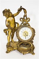 Brass Cherub Clock- New Haven Clock Co.
