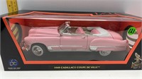 18 SCALE 1949 PINK CADILLAC COUPE DEVILLE DIECAST