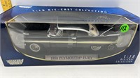 18 SCALE 1958 PLYMOUTH FURY DIE CAST IN BOX