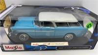18 SCALE 1955 CHEVY NOMAD DIE CAST  IN BOX