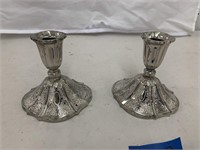 Towle Silver plate candle holders