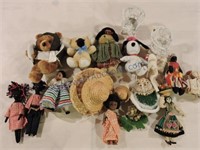 Lot of dolls and accessories