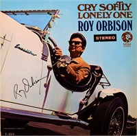 Roy Orbison signed Cry Softly Lonely One album