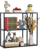METAL CONSOLE TABLE WITH 3 TIER STORAGE