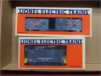 (2)New Boxed Lionel cars.