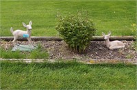 (2) Garden Deer Statues