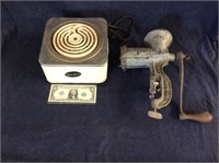 Vintage Number 10 enterprise meat chopper and