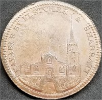 1811 Walsall Token Large Penny High Grade, Huge