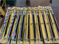 10 DEWALT Assorted 12" Masonry Drill Bits.