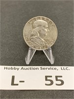 Silver 1958 Franklin Half Dollar
