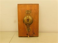 Antque Brass Trolly car / cable bell 12 in tall
