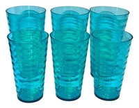 Aqua Blue/Green Acrylic Drinking Glasses