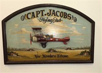 Capt. Jacob’s Flying Club 3d Art Sign