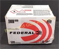 500 Rounds of Federal 9mm Ammunition