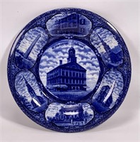 Historic blue plate - Rowland & Marsellus Co.,