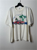 Vintage Mickey Mouse Driving Car Shirt 80s