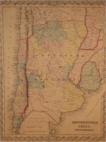 Antique Argentine Republic Map