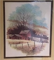 FRAMED FALL PRINT RIDY