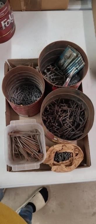 Miscellaneous nails and bolts