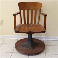 Crocker Chair- Antique Rolling Chair