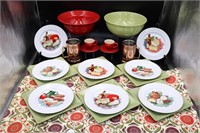 Green and Red Dishes