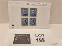 CANADA BLOCK 5 CENT KING GEORGE STAMPS MINT
