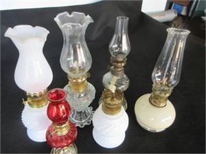 6 Small Chimney Lamps