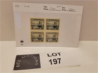 CANADA BLOCK 4 CENT SHIPPING STAMPS MINT