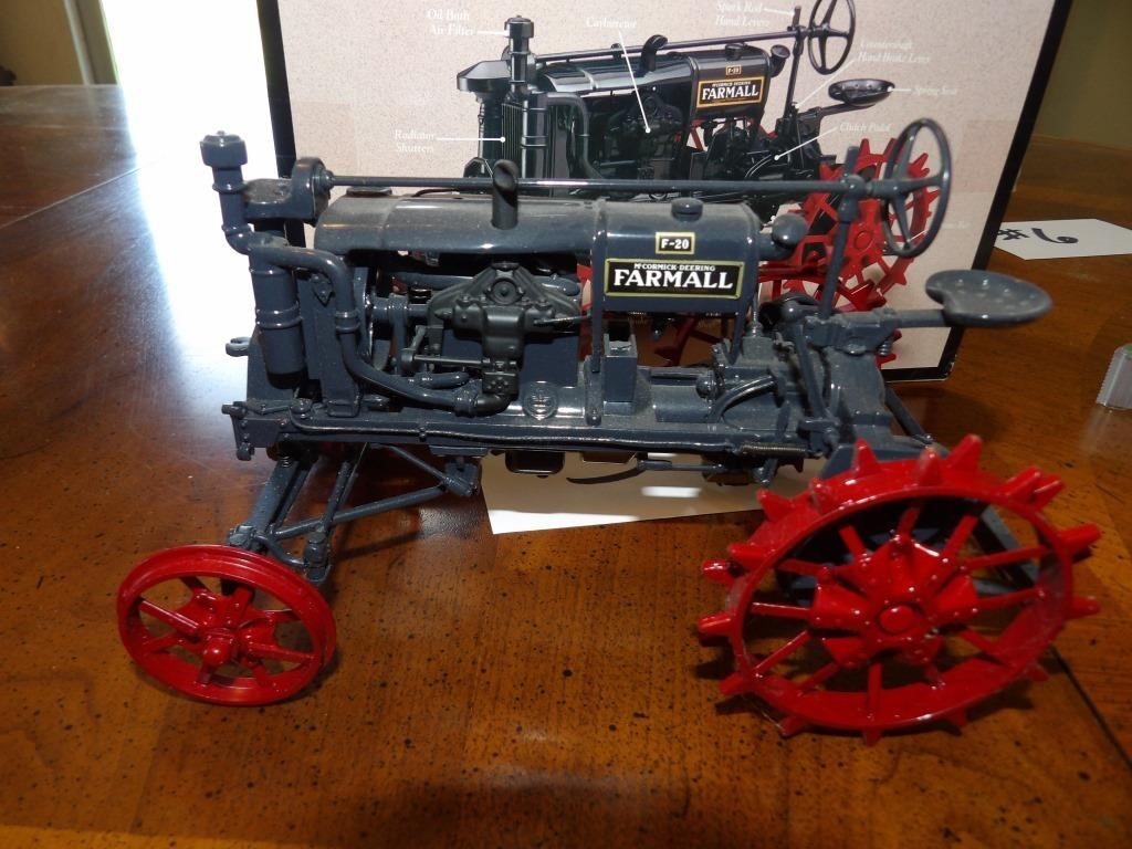 Farmall F-20 die cast toy tractor