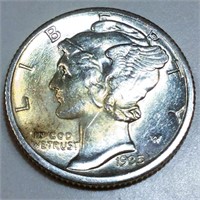 1935-S Mercury Silver Dime Uncirculated