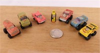 6 Micro Machine toy cars - gas pump