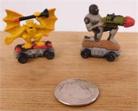 Two 1991 Kenner Savage Mondo Blitzer micro toys