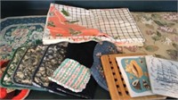 Assorted Placemats, Trivets and Oven Mitts