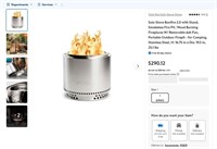 N4993  Solo Stove Bonfire 2.0, Smokeless Fire Pit