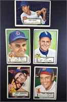 (5) 1952 TOPPS BASEBALL CARDS #69, #70