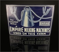 Empire Milking Machines Farm Tin Tacker Sign