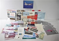 Air Canada Post Cards, Pamphlets, Books ++ Lot