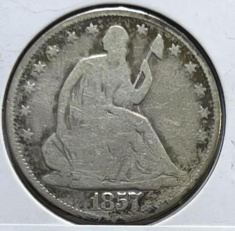 1857 Seated Half Dollar