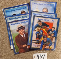 1981 Notre Dame Football Programs