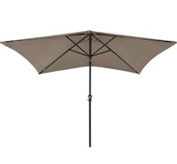 Parasol with Steel Pole Outdoor Umbrella Shelter,