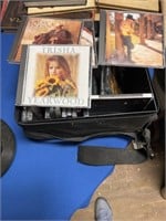 Country music CDs in a case