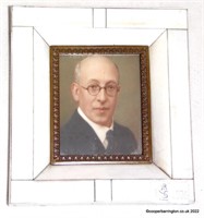 KGVl  Portrait Miniature of Clarence Hitchens