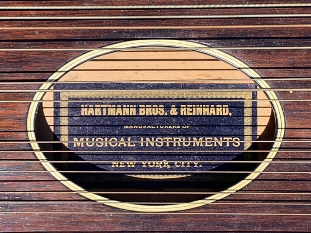 Zither Hartman Bros & Reinhard Co In Case