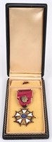 WWII CASED US LEGION OF MERIT WITH WRAPPED BROOCH