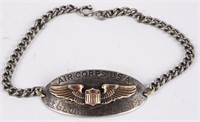 WWII US ARMY AIR CORPS KIA ID BRACELET 321ST BG