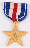 WWII USMC SILVER STAR W/ EARLY WRAPPED BROOCH WW2