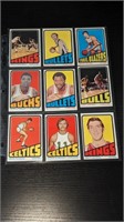 9 1972 73 Topps Basketball Cards C