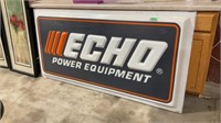 Echo heavy plastic power equipment sign 6’x3’