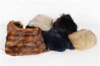 COLLECTION OF SEWN FUR COLLARS AND CUFFS