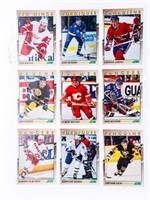 Group of 9 SCORE Young Superstars NHL Cards